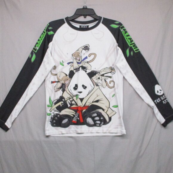 Other - MMA Long Sleeve Panda Graphic Print Long Sleeve White Men Size | L